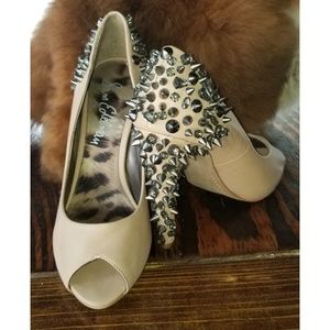 💥Sam Edelman Spiked Peep Toe Heels